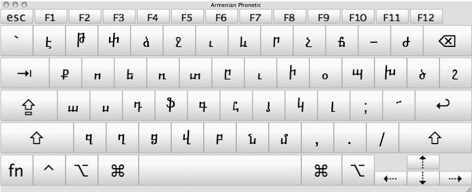 download armenian keyboard for mac